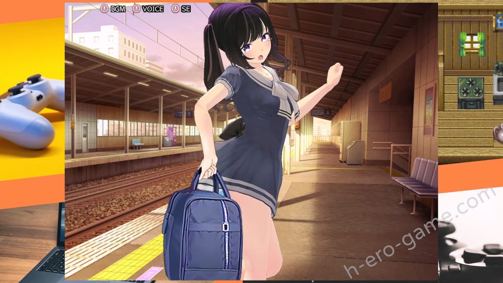 [スタジオ白い羽根] 電車通学少女