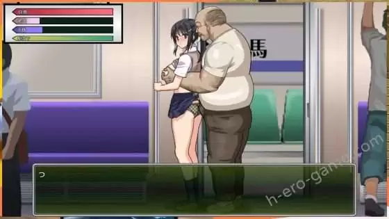 [でじたるおなほ～る] JK痴漢電車 種付けおじさん