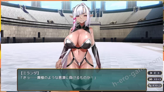 [なぎや本舗] 淫贄の闘技場 -ダークエルフの剣士ミランダ-